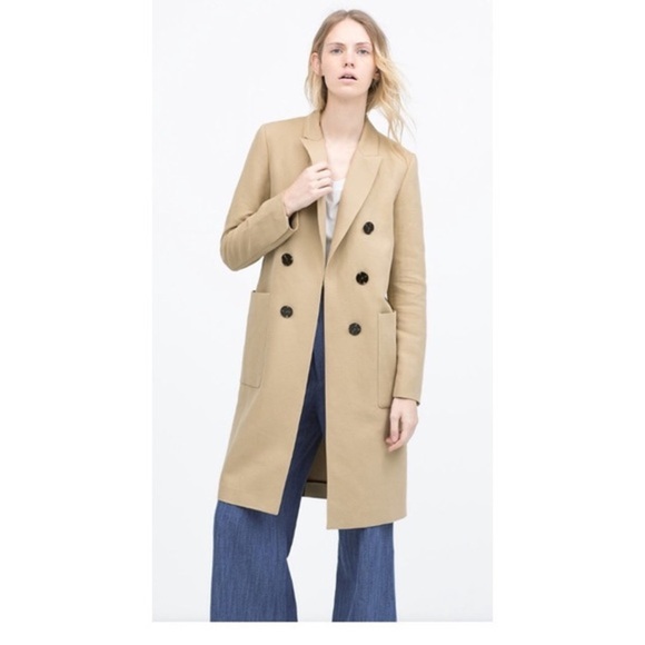 Zara Jackets & Blazers - Zara Masculine Double Breasted Coat